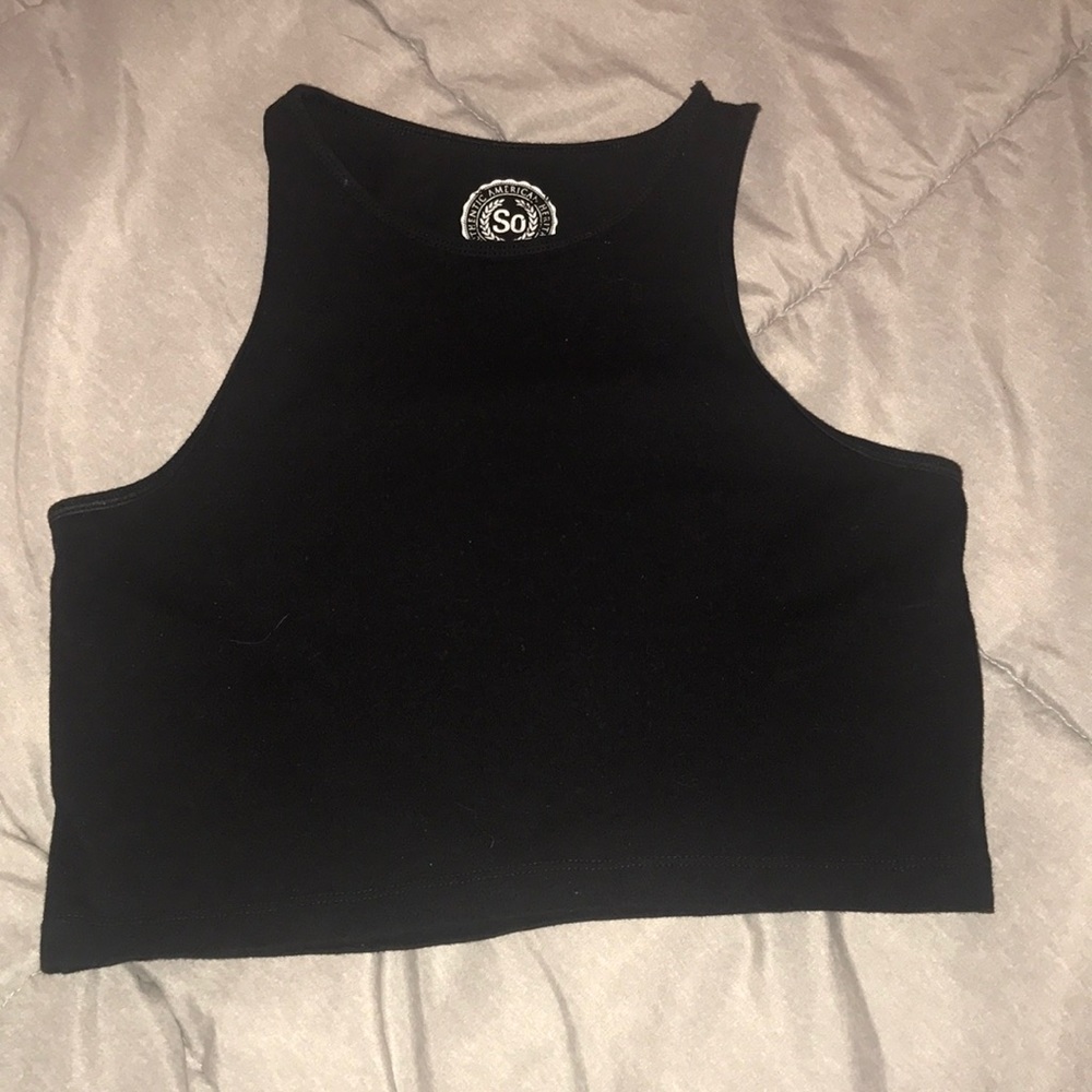 High neck crop top